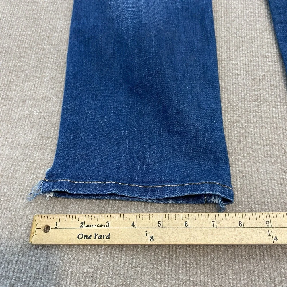 Levi's 541 Jeans Mens Size 33x34 Blue Whiskered‎ Denim Cut Hems Classic Adult